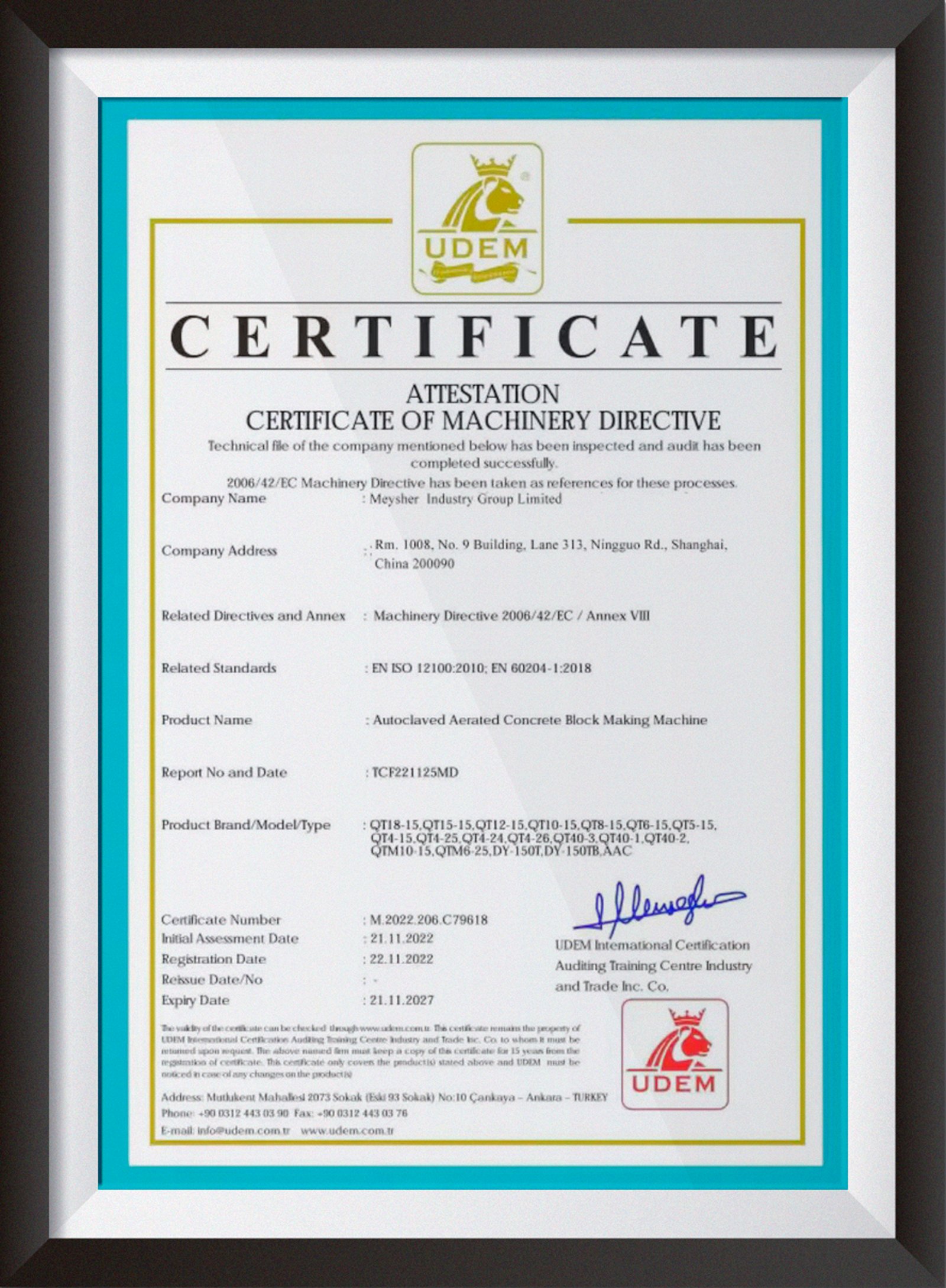 CE Certificate